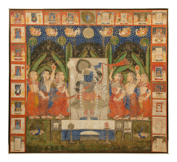 An Indian Painting on Linen