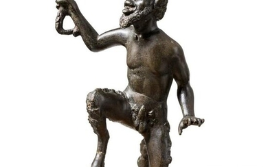 An Italian Renaissance sculpture of a satyr, 17th