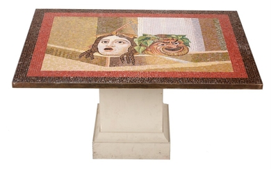 An Italian mosaic centre table top
