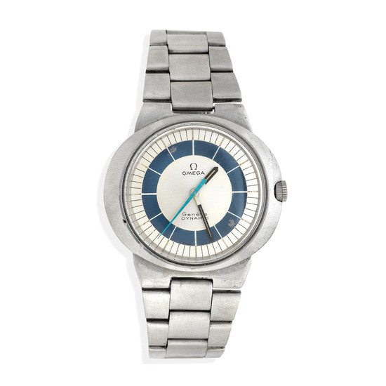 An Omega stainless steel automatic calendar bracelet watch
