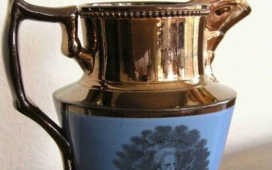 Andrew Jackson copper luster pitcher