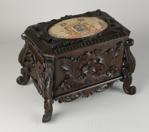 Antique Black Forest humidor, 1880