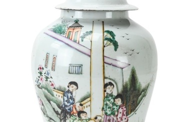Antique Chinese Porcelain Hand Painted Potiche