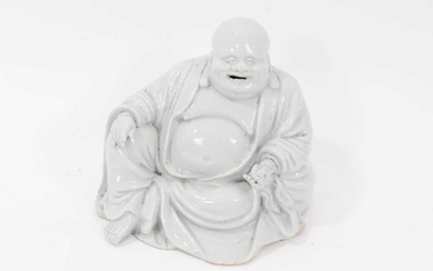 Antique Chinese Qing blanc de chine figure of Budai