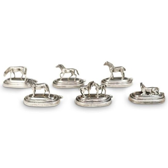 Antique Spanish Sterling Silver Place Card Holders