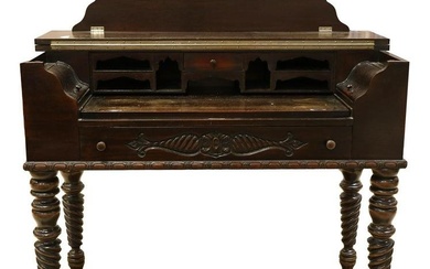 Antique Wooden Spinet Desk