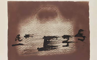 Antoni Tàpies, Spanish 1923-2012, Panier et Signes Noirs, 1980; lithograph...