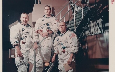 [Apollo 8] Iconic portrait of the first crew departing for another world:...