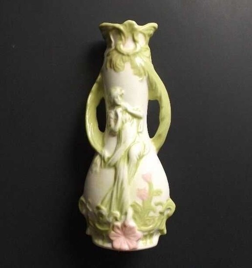 Art Nouveau ceramic vase 1920s Kleiner, Germany