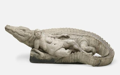 Artist Unknown, Untitled (Woman and Alligator)