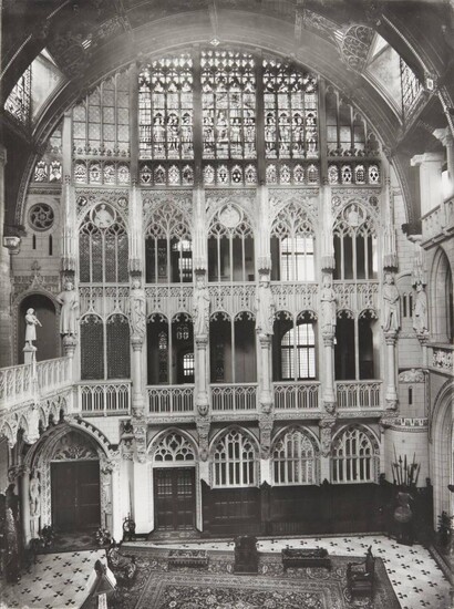 Attributed to Frederick Henry Evans, British 1853-1945- Church interior; gelatin silver print, 40x29cm Provenance: Property of Future PLC, removed from the offices of Country Life magazine.