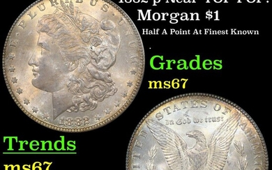 ***Auction Highlight*** 1882-p Morgan Dollar Near TOP POP! $1 Graded ms67 BY SEGS (fc)