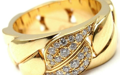 Authentic! Cartier 18k Yellow Gold La Dona Diamond Band