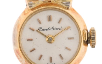 BUECHE GIROD - a lady's Vintage 18ct three-colour gold mecha...