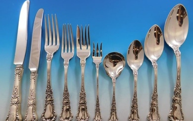 Baronial Old by Gorham Sterling Silver Flatware Set Service 120 pc Lion Dinner