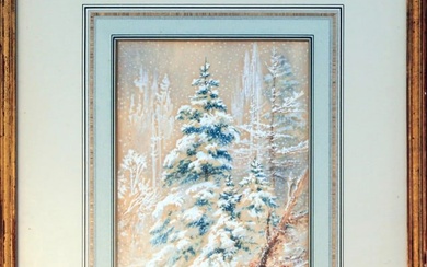 Birket Foster (1825-1899) Winter Scene