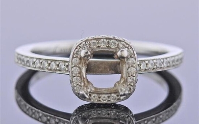 Blue Nile Platinum Diamond Engagement Ring Setting