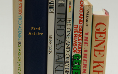 Books about movie stars, Musical, Fred Astaire, Gene Kelly, 8 volumes.