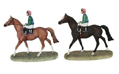 Border Fine Arts 'On Parade' (Racehorse and Jockey), model No....