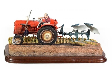 Border Fine Arts 'Reversible Ploughing' (Nuffield 4/65 Diesel Tractor), model...