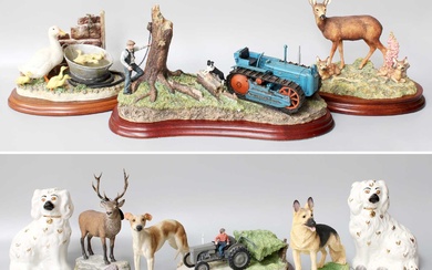 Border Fine Arts Studio Tractor Models, 'Clearing Out' model No....