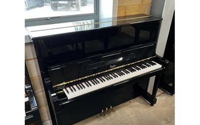 Boston (c1997) A Model UP125E upright piano in a bright ebon...