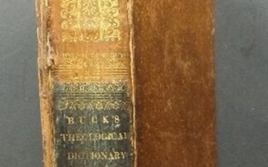 Buck, Theological Dictionary 1826 Woodward Ed 2vol in 1