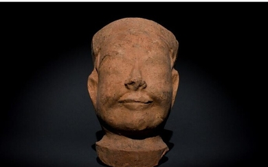 CHINESE TANG DYNASTY TERRACOTTA HEAD