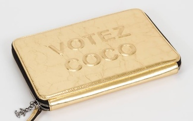 Chanel Limited Edition Votez Coco Gold Clutch