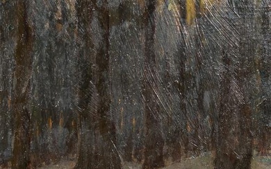 Charles Warren Eaton Oil on Canvas Panel Landscape