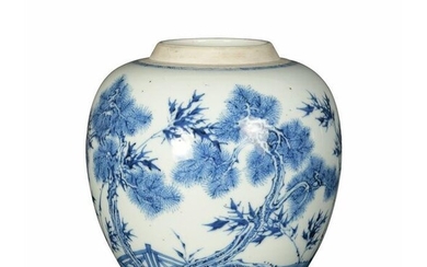 Chinese Blue and White Jar, Yongzheng
