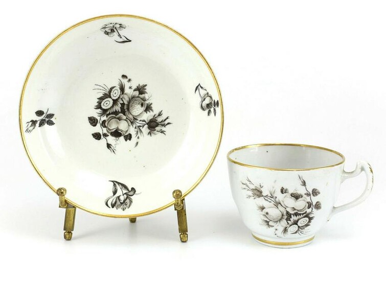 Chinese Export Porcelain Cup & Saucer c1790