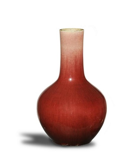 Chinese Red Glaze Vase, 19th Century