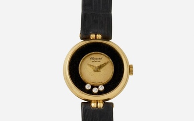 Chopard, 'Happy Diamonds' gold wristwatch