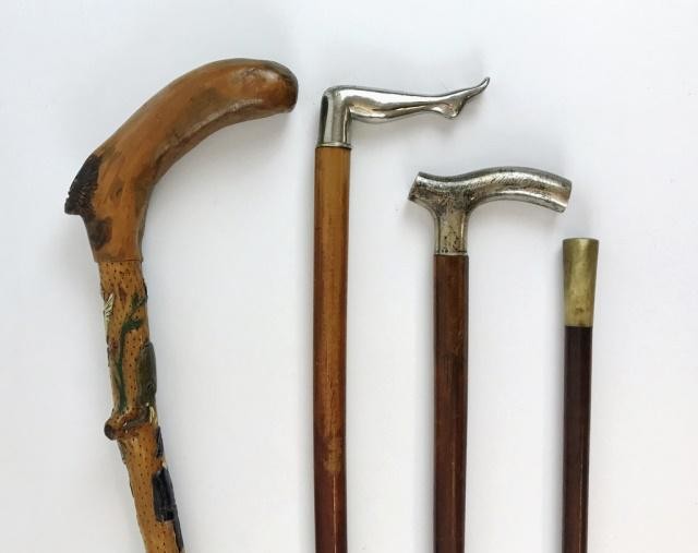 Collection, Antique Walking Sticks, (4pc)