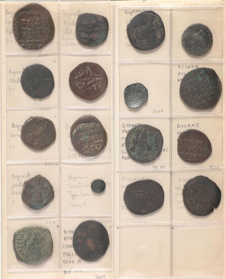 Collection of Byzantine and Celtic coins, in total a. 120 pcs