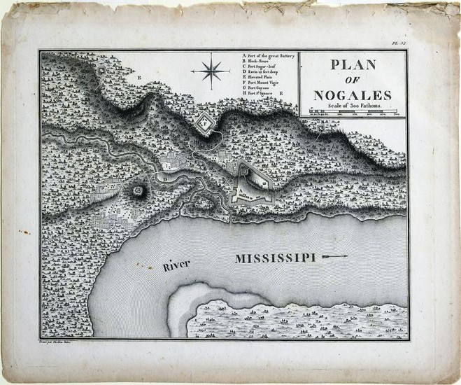Collot Plan of Vicksburg, MS