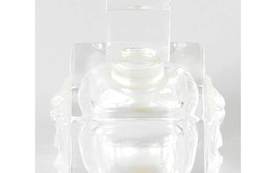 Contemporary Lalique Masque de Femmes scent bottle