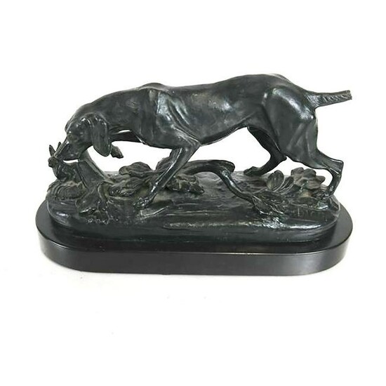 DION: Pointer Dog Sculpture - Bronze