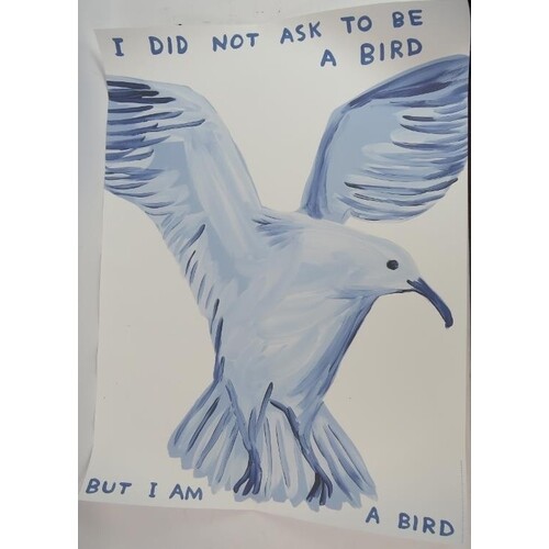 David Shrigley OBE (b.1968) - 'I did not ask to be a bird bu...