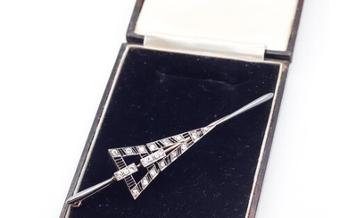 Diamond Brooch Approximately 0.5 Carat of Diamonds Length 8c...