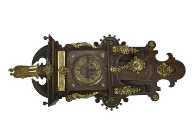 Dutch Mannerist Style Wall Clock.