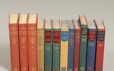 EDWARD MCCURDY. The Notebooks of Leonardo Da Vinci, 3 volumes, 1954, and 9 others (12).