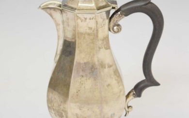 Edward VII silver coffee pot