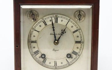 Edward & Sons, Glasgow Wood Cased Mantel Clock
