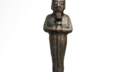 Egyptian Bronze Figure of Ptah, 22nd Dynasty, c. 800