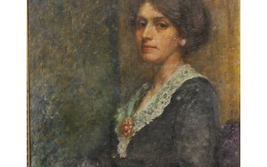 English School (early 20th century) Society Portrait, Lady i...