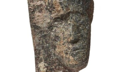 Ernst Eisenmayer, Austrian/British 1920¬®2018 - Head; stone on marble base, H47 x W21 x D24 cm (including base)