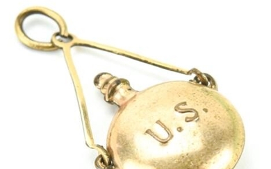 Estate Gettysburg US Military Canteen Pendant or