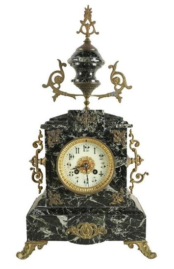 FRENCH MARBLE MANTEL CLOCK